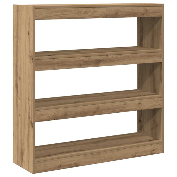 vidaXL Book Cabinet Artisan oak 100 x 30 x 103 cm Engineered Wood