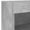 vidaXL 5 Piece TV Wall Units with LED Concrete Grey Engineered Wood