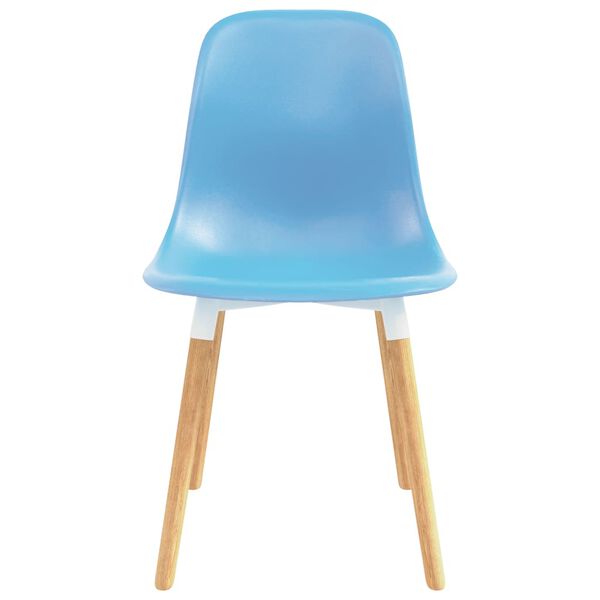 vidaXL Dining Chairs 2 pcs Blue Plastic