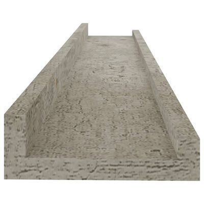 vidaXL Wall Shelves 4 pcs Concrete Grey 60x9x3 cm