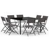 vidaXL Outdoor Dining Set | Anthracite and grey