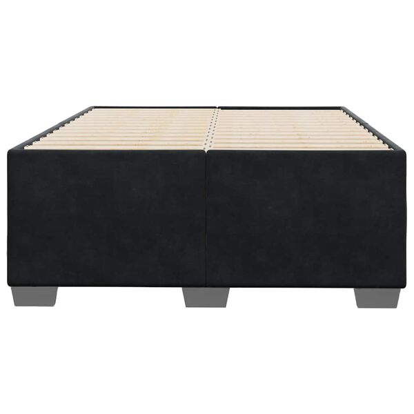 vidaXL Bed Frame without Mattress Black&nbsp;Double Velvet
