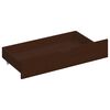 vidaXL Bed Frame without Mattress Dark Brown Solid Pinewood 160x200 cm (322086+2x321988)