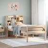 vidaXL Bookcase Bed without Mattress 90x190 cm Single Solid Wood Pine