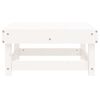 vidaXL Garden Footstool White Solid Wood Pine