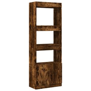 vidaXL Highboard&nbsp;Smoked Oak 63x33x180 cm Engineered Wood