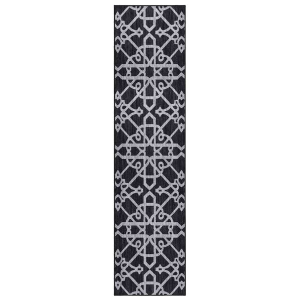 vidaXL Carpet Runner Black 80x350 cm