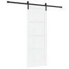 vidaXL Sliding Door 78 x 202 cm Engineered Wood White and Black
