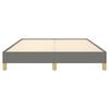 vidaXL Bed Frame without Mattress Dark Grey 135x190 cm Double Double Fabric