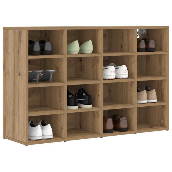 vidaXL Shoe Cabinet Artisan Oak 103 x 30 x 67 cm Engineered Wood