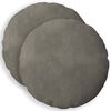 vidaXL Cushion Cover 2 pcs HEERLEN Light Grey &Oslash; 40 cm Velvet