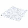 vidaXL Furniture Stickers Self-Adhesive Marble White 90x500 cm PVC