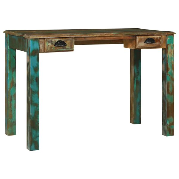 vidaXL Desk Brown 112 x 55 x 76 cm Solid Reclaim wood