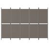 vidaXL 5-Panel Room Divider Anthracite 250x220 cm Fabric