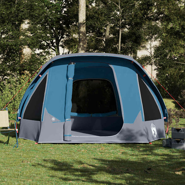 vidaXL Family Tent Cabin 6-Person Blue Waterproof