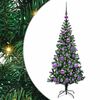 vidaXL Artificial Pre-lit Christmas Tree Green 120 cm PVC and Metal