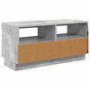 vidaXL TV Cabinet with LED Lights Concrete Grey 80x35x40 cm