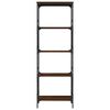vidaXL Bookcase 5-Tier Brown Oak 59x35x171 cm Engineered Wood