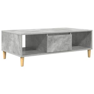 vidaXL Coffee Table Concrete Grey 102 x 55 x 35 cm Engineered Wood