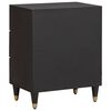 vidaXL Bedside Cabinet Black 50 x 33 x 62 cm Solid Mango Wood