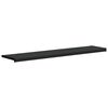 vidaXL Window Sill Black with Wood Grain 160 x 30 x 4.5 cm PVC