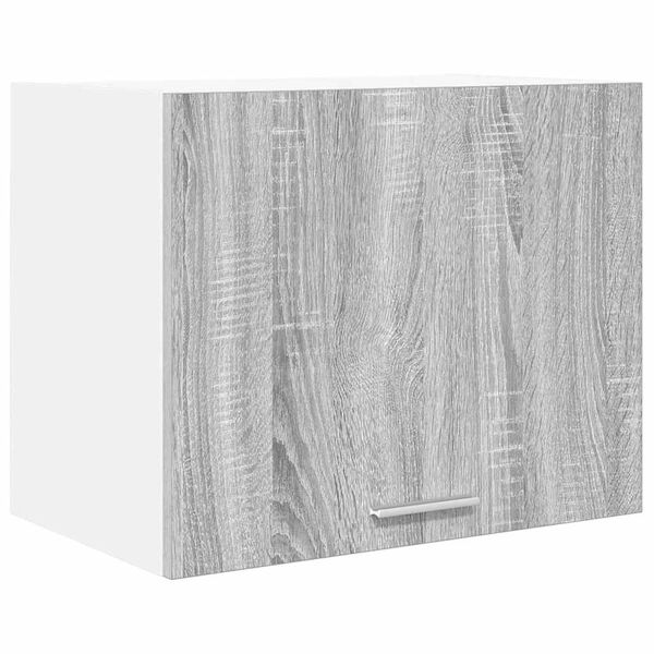vidaXL Hanging Cabinet with Door Grey Sonoma and White 50 x 31 x 40 cm