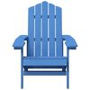 vidaXL Garden Adirondack Chair HDPE Aqua Blue