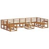vidaXL Outdoor Sofa Set 11 pcs Natural Solid Acacia Wood