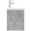 vidaXL 2 Piece Bathroom Furniture Set Concrete Grey Engineered Wood
