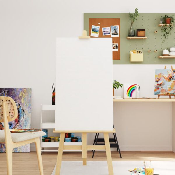 vidaXL Stretched Canvases 12 pcs White Fabric and Solid Wood Pine