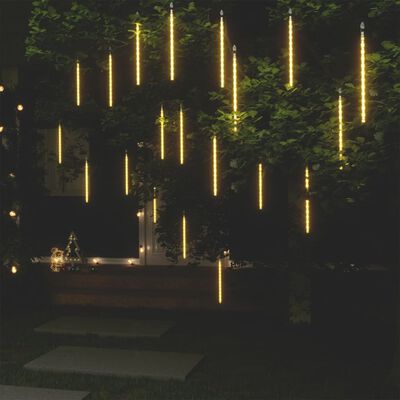 vidaXL Meteor Lights 20 pcs 30 cm Warm White 480 LEDs Indoor Outdoor
