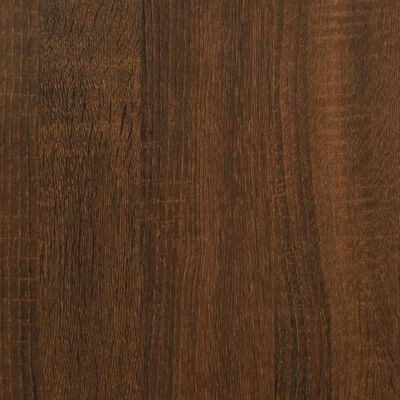 vidaXL Shoe Bench Brown Oak 70x42.5x50 cm Engineered Wood