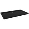 vidaXL Rectangular ABS Shower Base Tray Black 70x120 cm