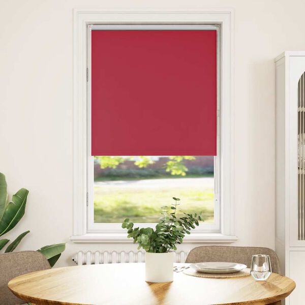 vidaXL Roller Blind Blackout Red 70x150 cm Fabric Width 65.7 cm Polyester