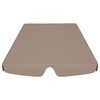 vidaXL Replacement Canopy for Garden Swing Taupe 150/130x105/70 cm