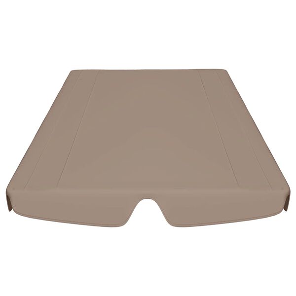 vidaXL Replacement Canopy for Garden Swing Taupe 150/130x105/70 cm