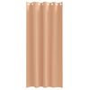 vidaXL Blackout Curtains with Rings 2 pcs Light Brown 260 x 140 cm