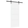 vidaXL Sliding Door ORKDAL White 83 x 202 cm Solid Pine Wood