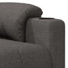 vidaXL Recliner Chair Dark Grey Fabric