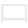 vidaXL Console Table White 110x40x80 cm Solid Wood Pine