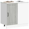 vidaXL Kitchen Base Cabinet Lucca Grey Sonoma Engineered Wood