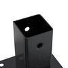 vidaXL Post Bases Square 4 pcs Anthracite 61x61 mm Powder-coated Steel