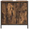 vidaXL Bathroom Basin Cabinet Smoked Oak 60x34.5x60 cm