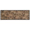 vidaXL Kitchen Rug Washable Morning Brown 60x180 cm Velvet
