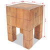 vidaXL Stool Solid Mahogany Wood