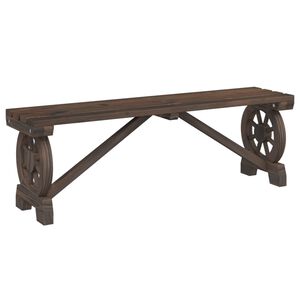 vidaXL Garden Bench 115 cm Solid Wood Fir