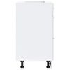 vidaXL Kitchen Base Cabinet "Porto" High Gloss White Engineered Wood