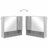 vidaXL Bathroom Furniture Set Wall-mounted with Door 2 pcs Grey Sonoma