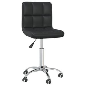 vidaXL Office Chair | Black | Faux leather, chromed steel | Adjustable