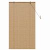 vidaXL Roller Blind with Curtains Manual Brown 90 x 160 cm Bamboo
